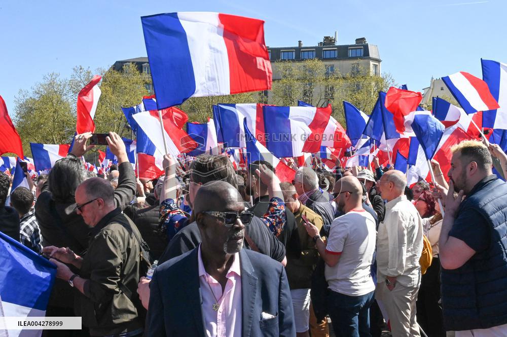 Rally in Support of Marine Le Pen - Paris