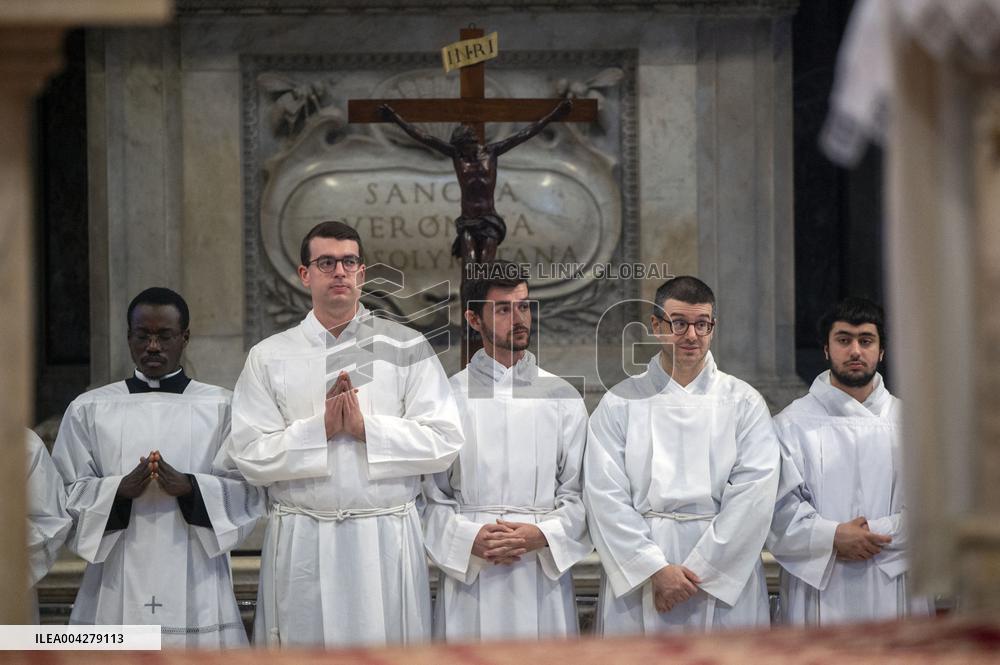 Veil of Veronica Ceremony at St. Peters Basilica - Vatican