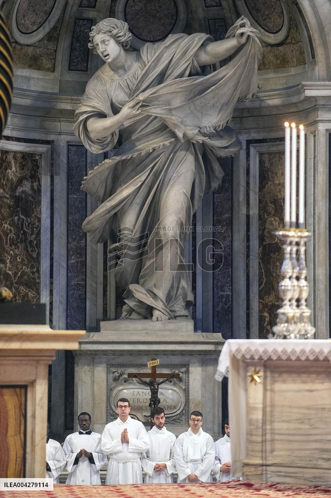 Veil of Veronica Ceremony at St. Peters Basilica - Vatican