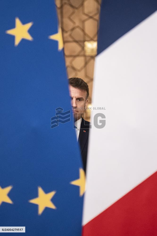 Presidents Sisi And Macron Exchange Signed-Bilateral Agreements - Cairo