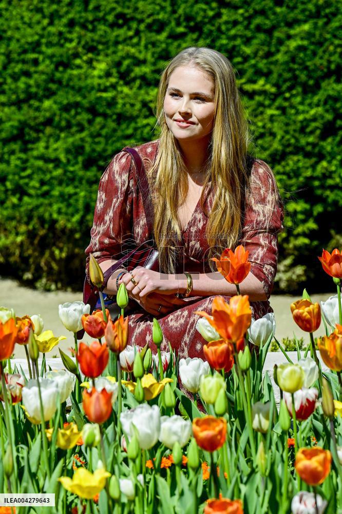 Princess Amalia Of The Netherlands Unveils A Plaque - Madrid