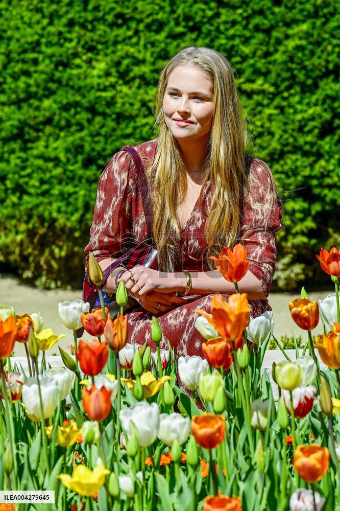 Princess Amalia Of The Netherlands Unveils A Plaque - Madrid