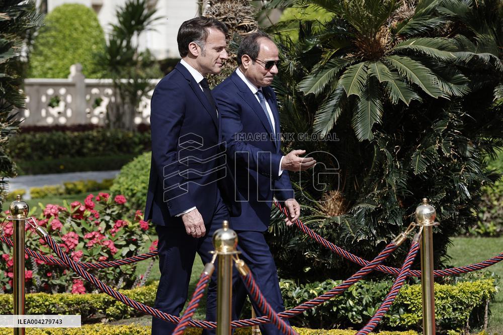 French President Emmanuel Macron visits Egypt