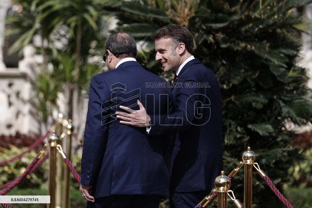 French President Emmanuel Macron visits Egypt