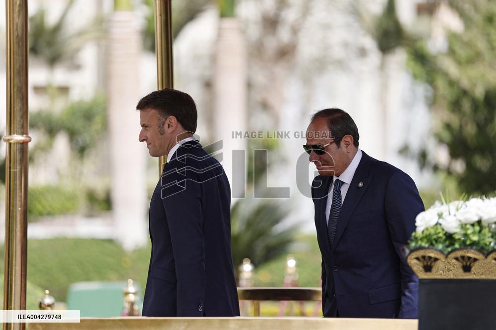 French President Emmanuel Macron visits Egypt
