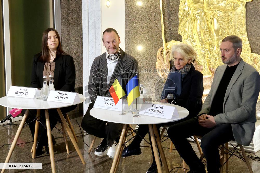 News conference on Origami for Ukraine charity project in Kyiv