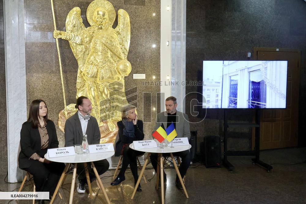News conference on Origami for Ukraine charity project in Kyiv