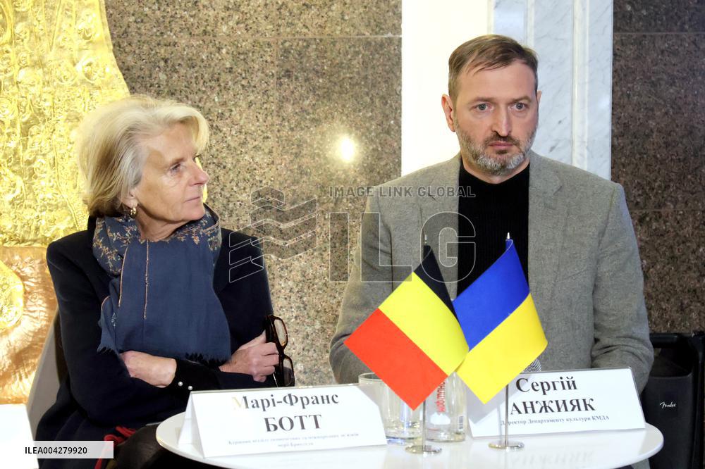 News conference on Origami for Ukraine charity project in Kyiv