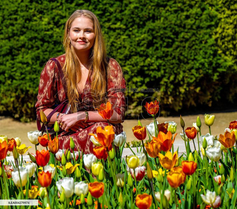 Princess Amalia Of The Netherlands Unveils A Plaque - Madrid