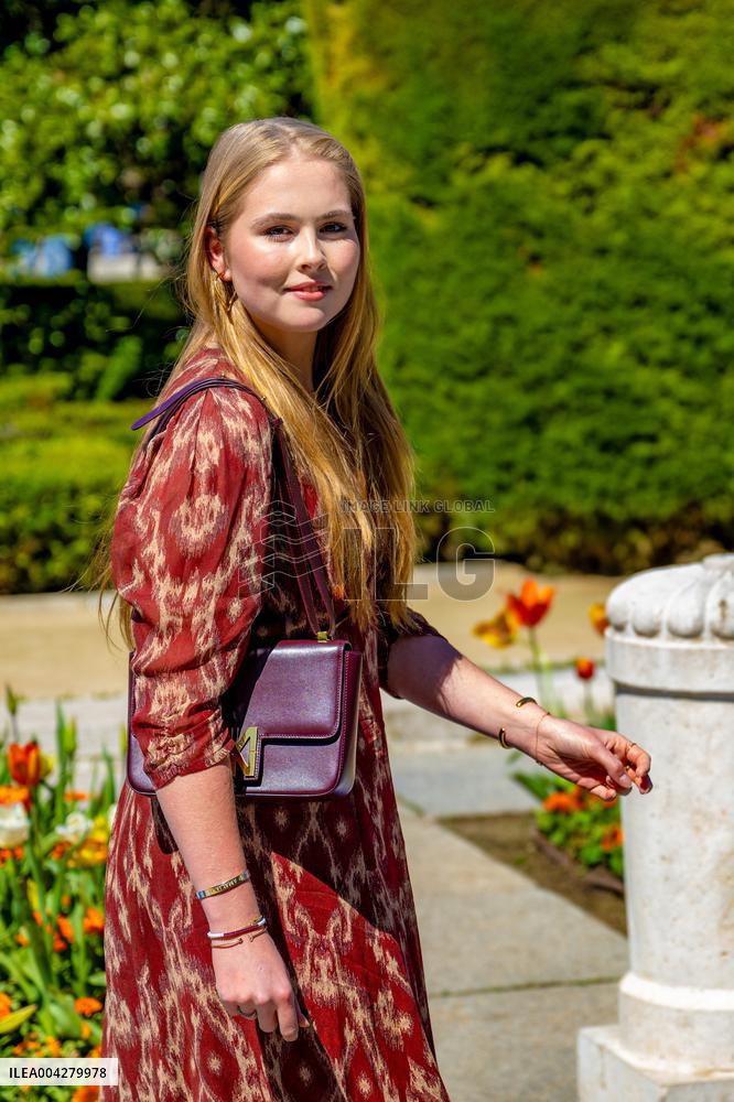 Princess Amalia Of The Netherlands Unveils A Plaque - Madrid