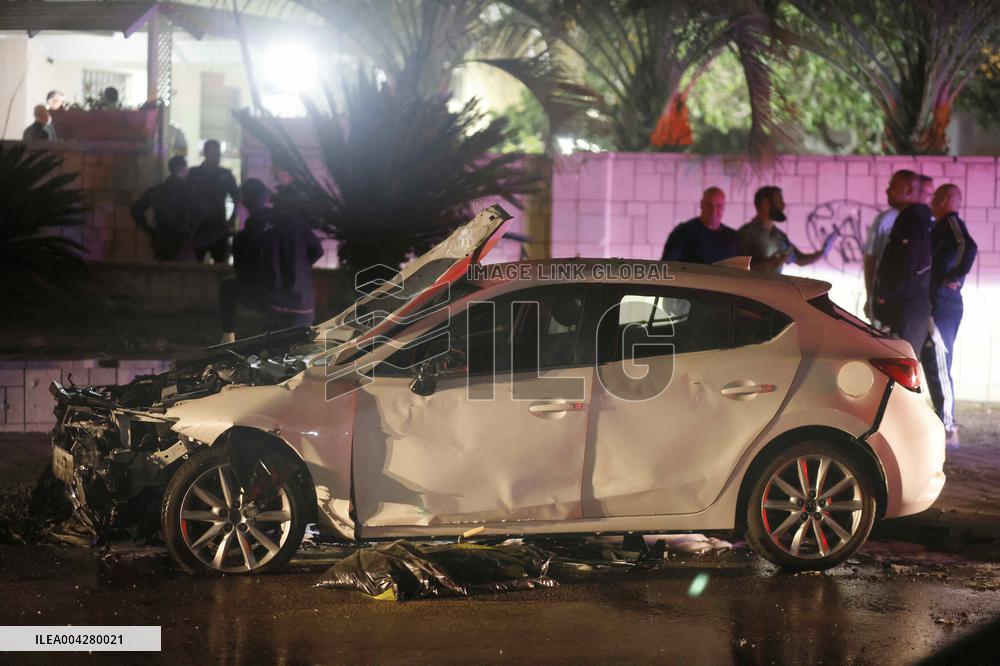 Hamas rocket attack in Ashkelon