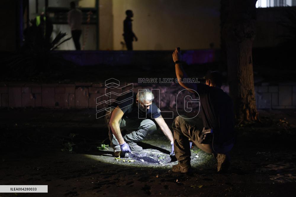 Hamas rocket attack in Ashkelon