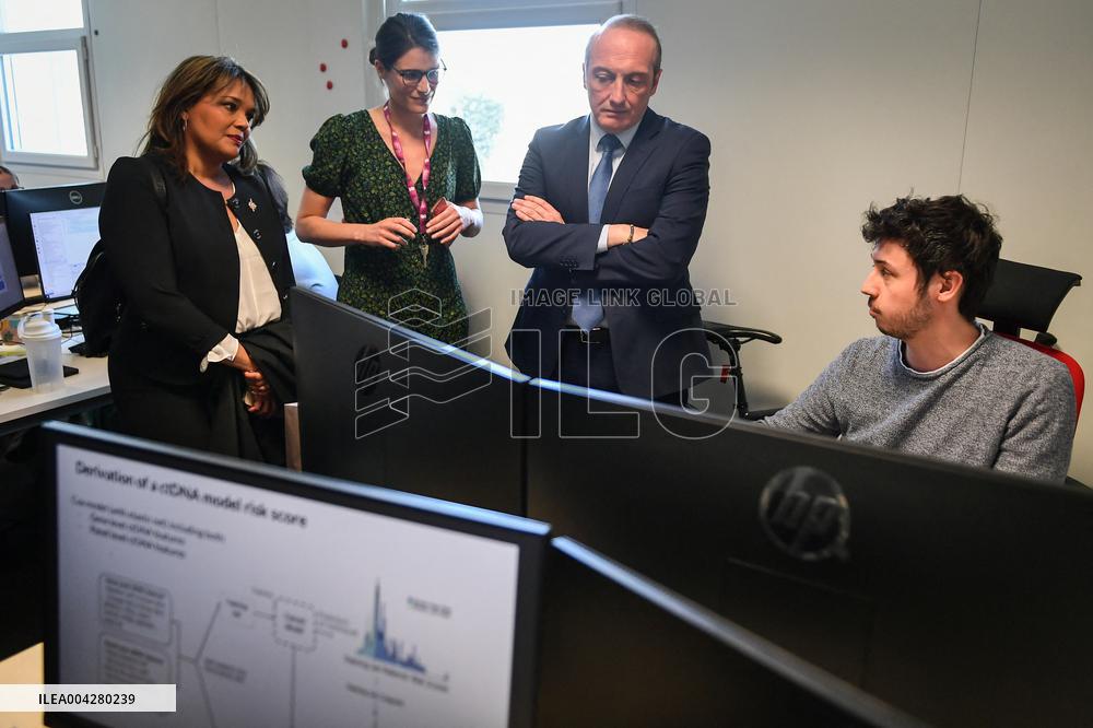 Laurent Marcangeli visits Institut Gustave Roussy near Paris FA