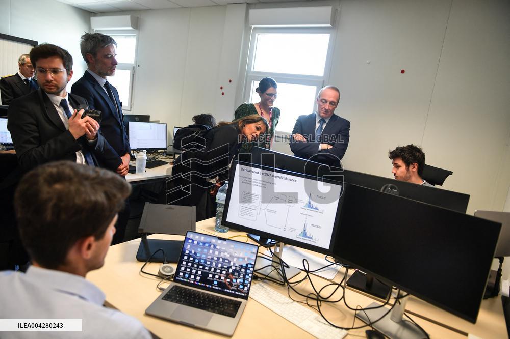 Laurent Marcangeli visits Institut Gustave Roussy near Paris FA