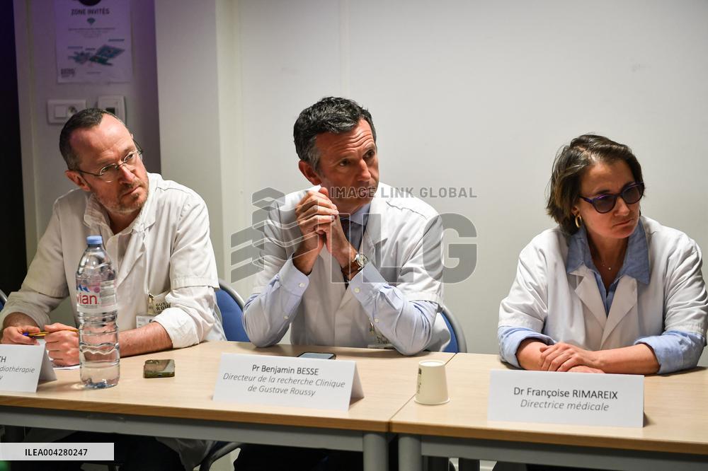 Laurent Marcangeli visits Institut Gustave Roussy near Paris FA