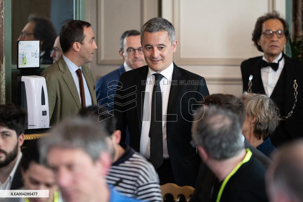 Press conference on the creation of high-security prisons - Paris