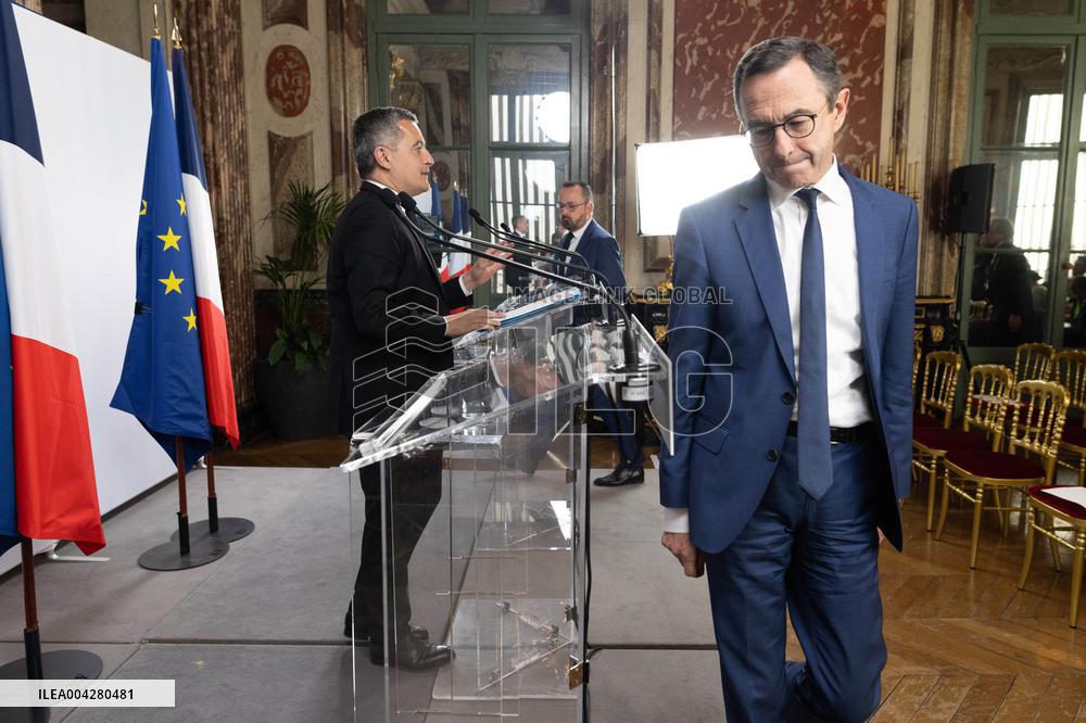 Press conference on the creation of high-security prisons - Paris