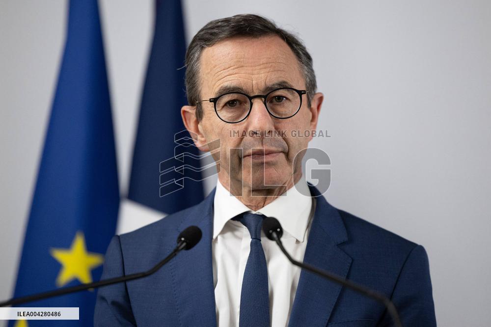 Press conference on the creation of high-security prisons - Paris