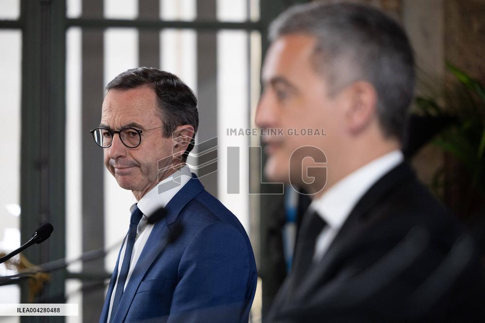 Press conference on the creation of high-security prisons - Paris