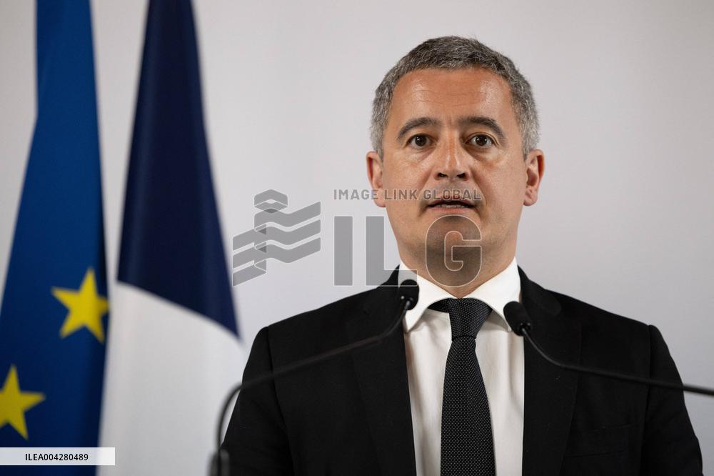 Press conference on the creation of high-security prisons - Paris