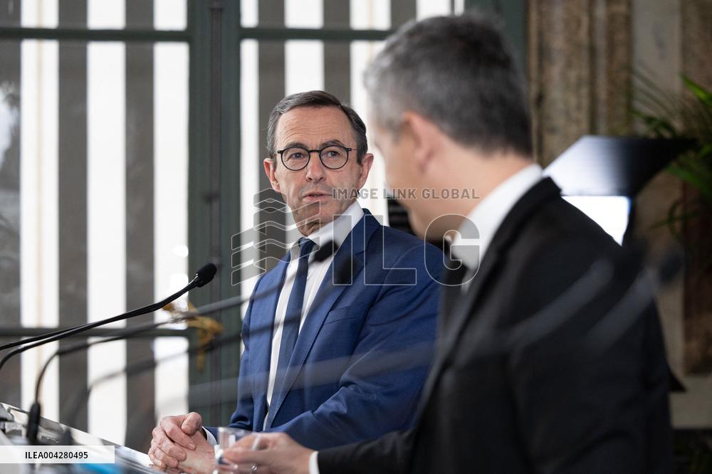 Press conference on the creation of high-security prisons - Paris