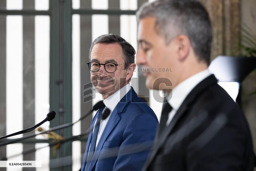 Press conference on the creation of high-security prisons - Paris
