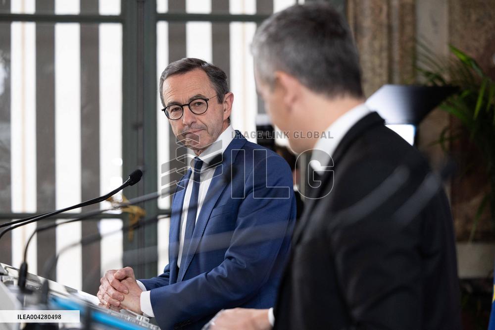 Press conference on the creation of high-security prisons - Paris