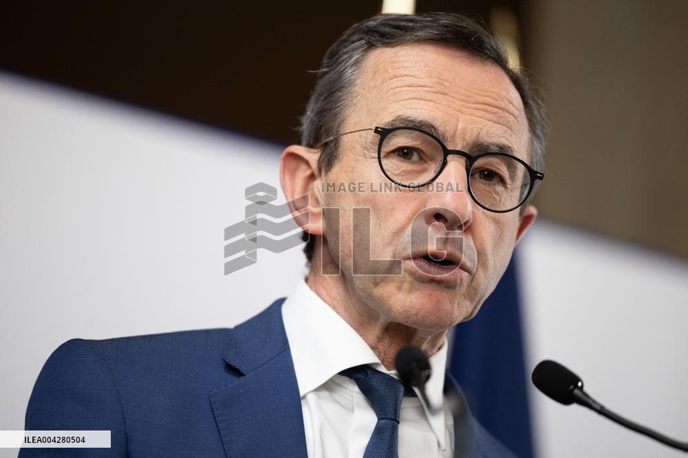 Press conference on the creation of high-security prisons - Paris