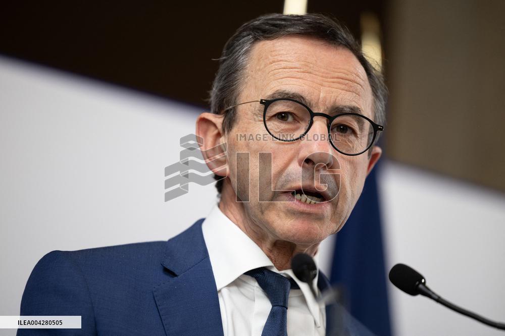 Press conference on the creation of high-security prisons - Paris