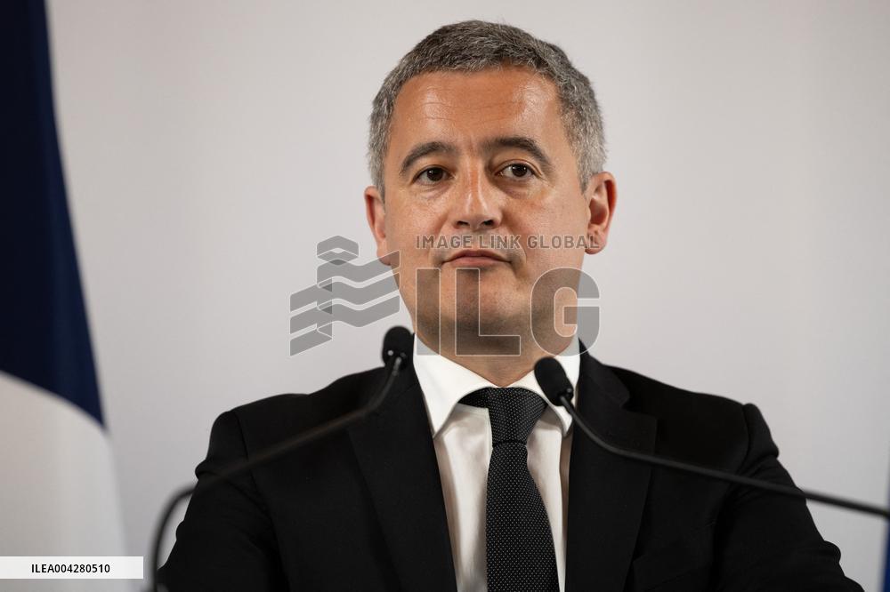 Press conference on the creation of high-security prisons - Paris