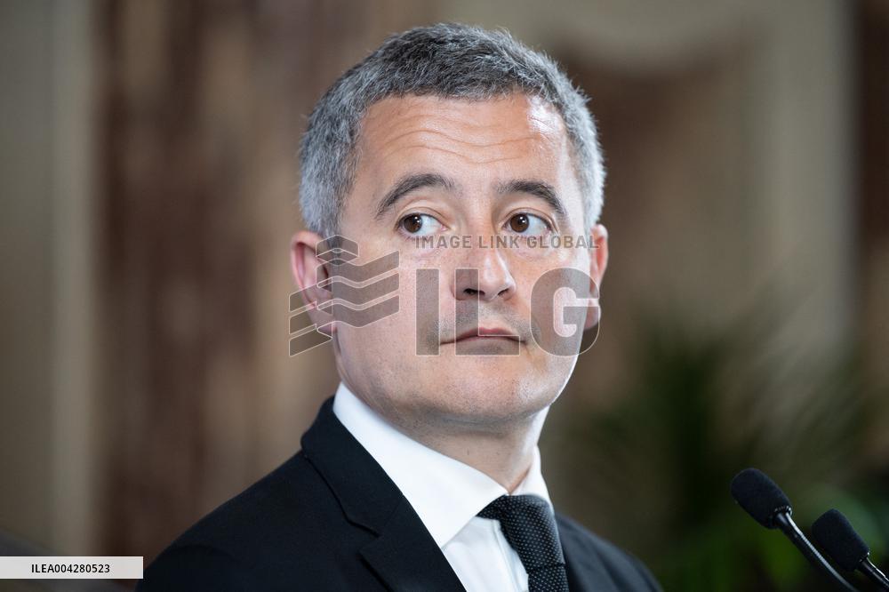 Press conference on the creation of high-security prisons - Paris