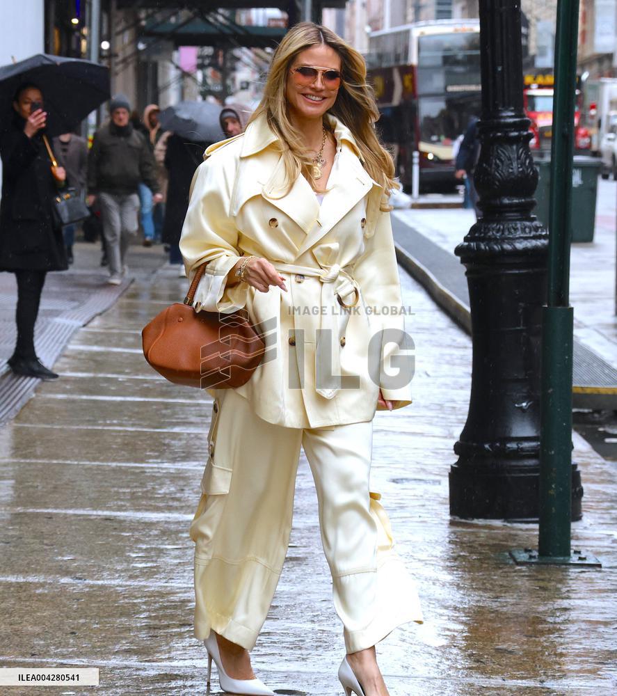 Heidi Klum Out In New York