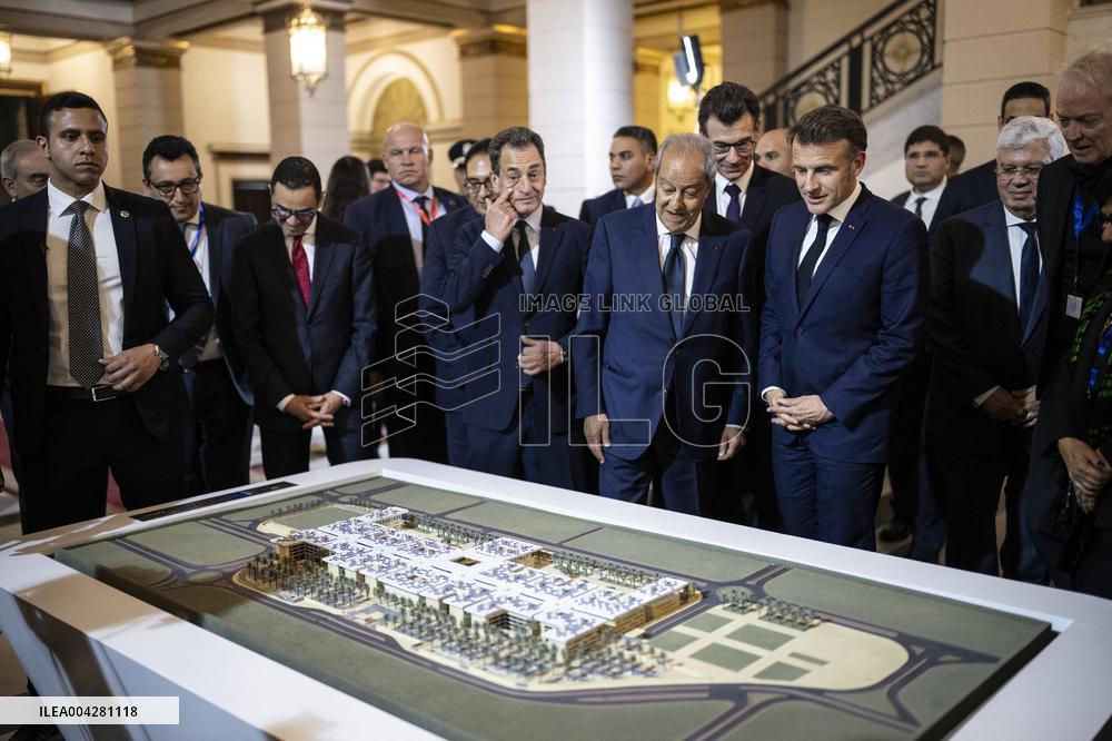 President Macron Visits Cairo University - Egypt