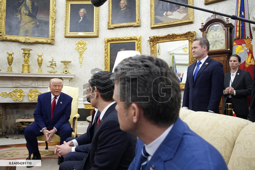 Donald Trump meets with Benjamin Netanyahu - Washington