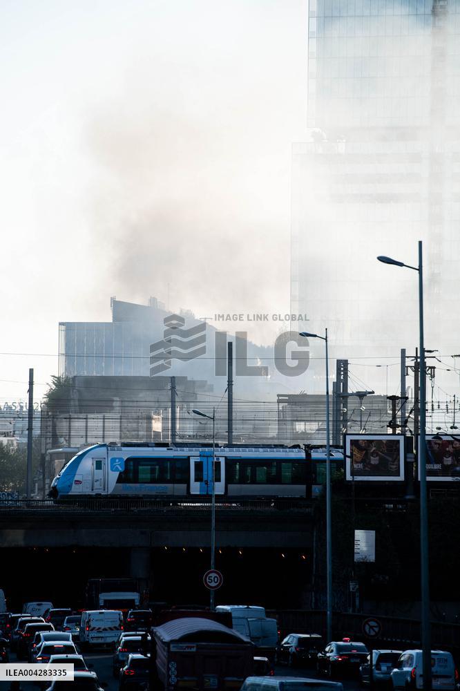 Aftermath of The Fire at The Recycling Plant - Paris
