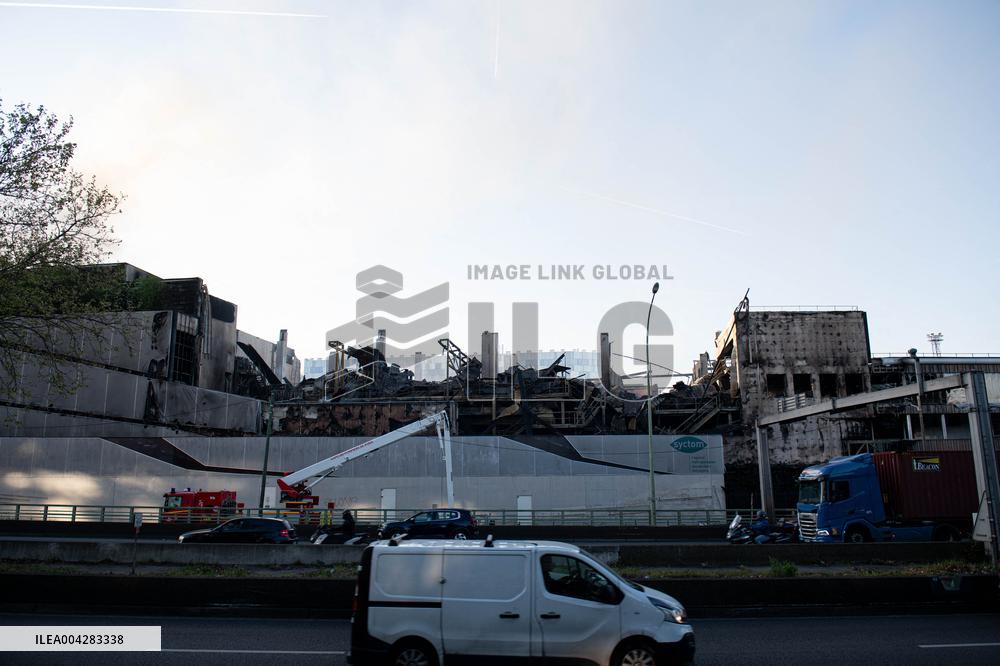 Aftermath of The Fire at The Recycling Plant - Paris