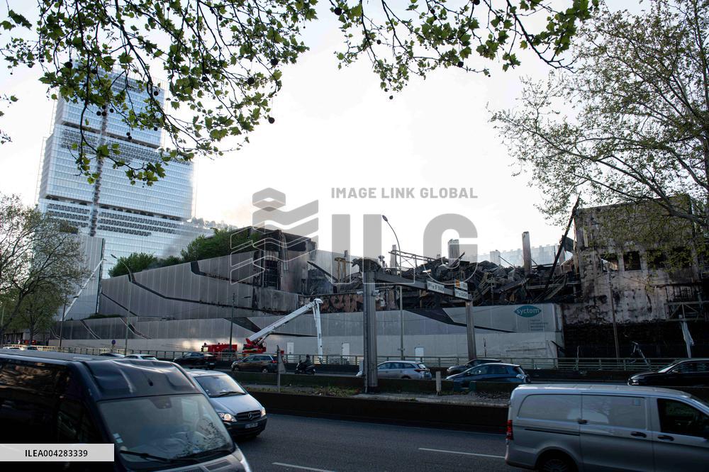 Aftermath of The Fire at The Recycling Plant - Paris