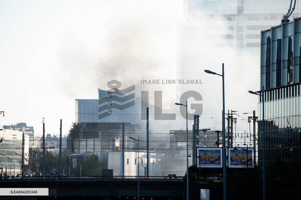 Aftermath of The Fire at The Recycling Plant - Paris
