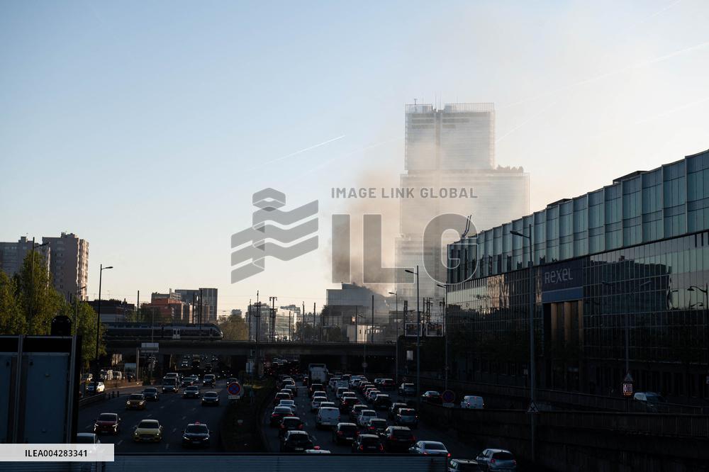 Aftermath of The Fire at The Recycling Plant - Paris