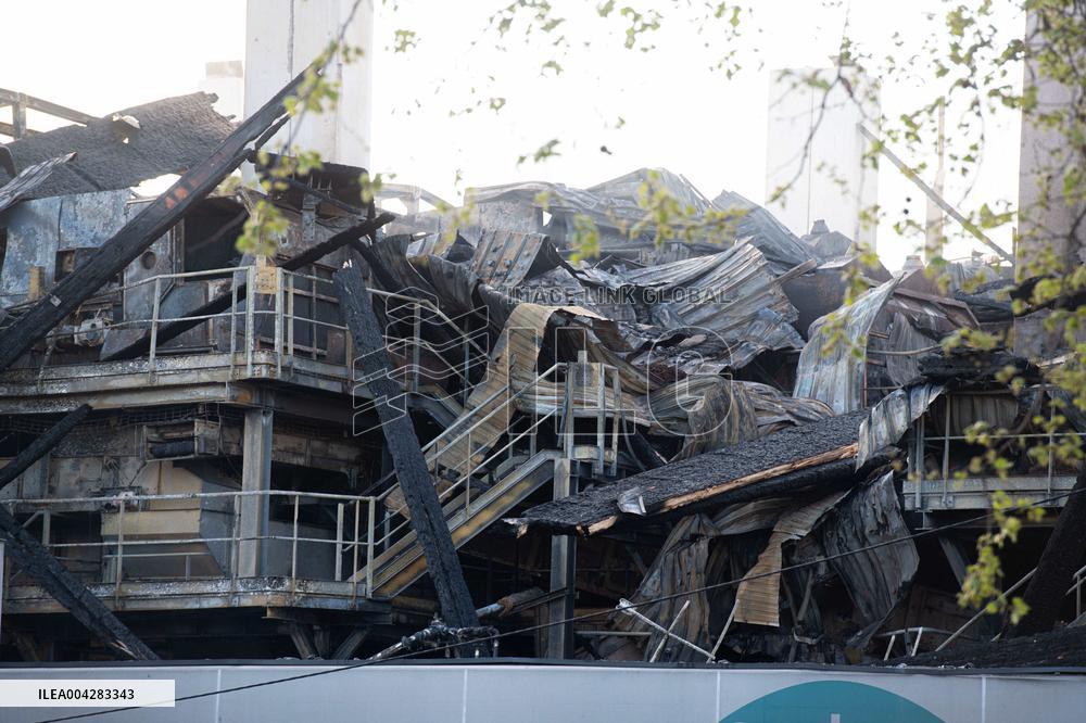 Aftermath of The Fire at The Recycling Plant - Paris