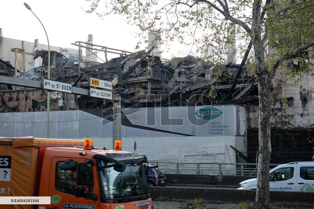 Aftermath of The Fire at The Recycling Plant - Paris