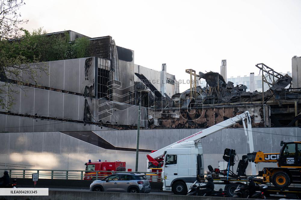 Aftermath of The Fire at The Recycling Plant - Paris