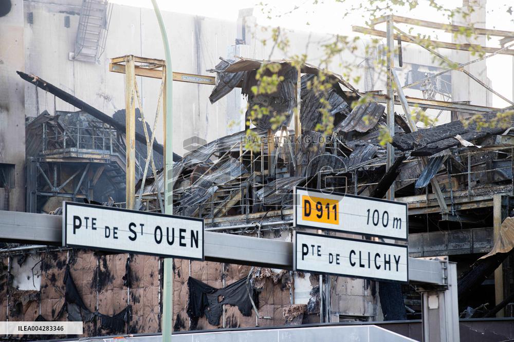 Aftermath of The Fire at The Recycling Plant - Paris