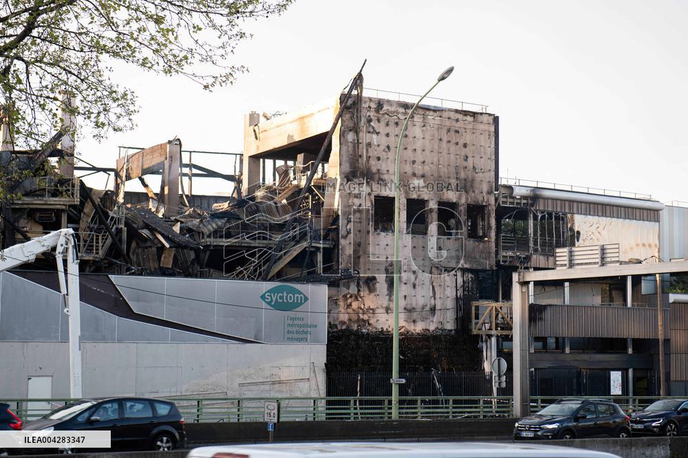 Aftermath of The Fire at The Recycling Plant - Paris