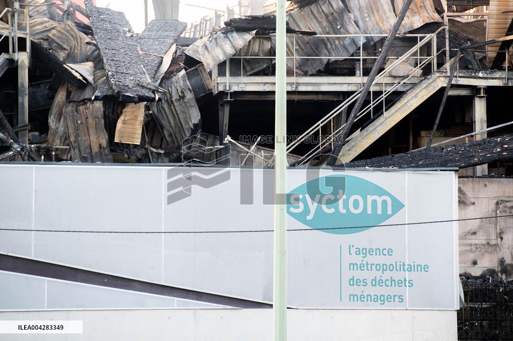 Aftermath of The Fire at The Recycling Plant - Paris