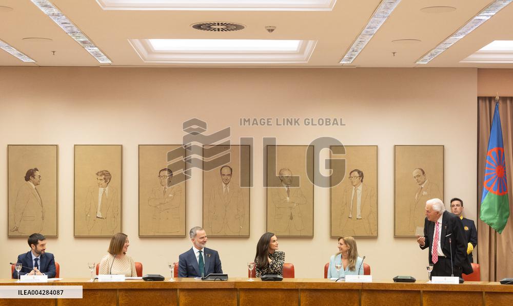 The King and Queen of Spain preside over the commemoration of the 600th anniversary of the arrival of the gypsy people in Spain