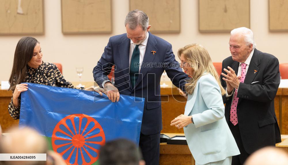 The King and Queen of Spain preside over the commemoration of the 600th anniversary of the arrival of the gypsy people in Spain