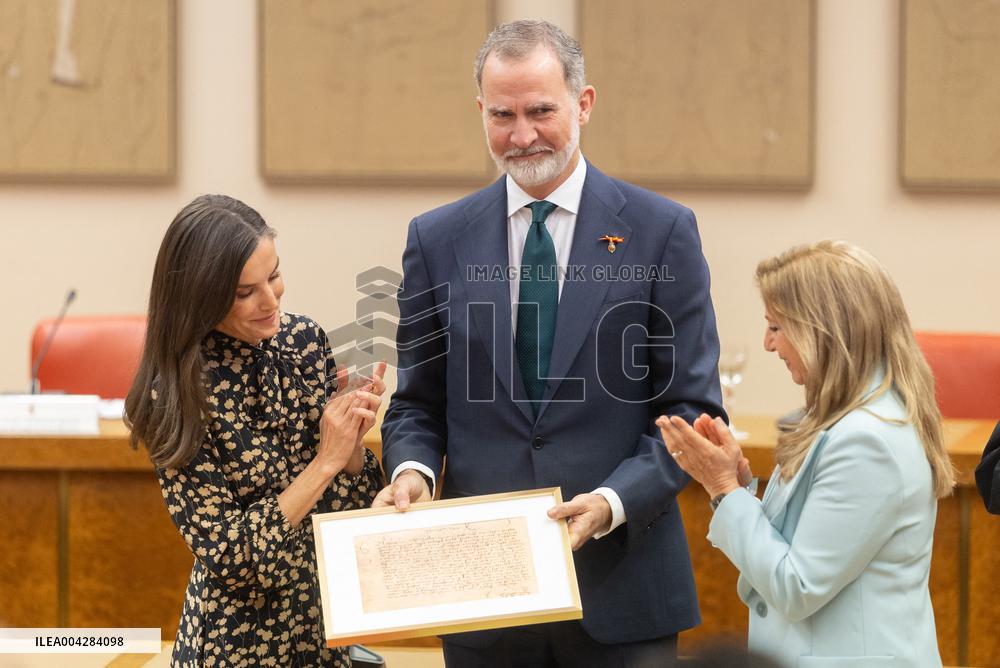The King and Queen of Spain preside over the commemoration of the 600th anniversary of the arrival of the gypsy people in Spain