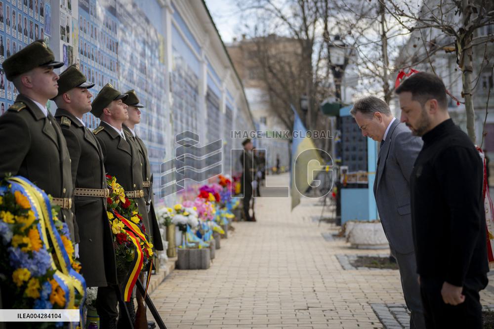 Meeting Between the President of Ukraine and the Prime Minister of Belgium in Kyiv