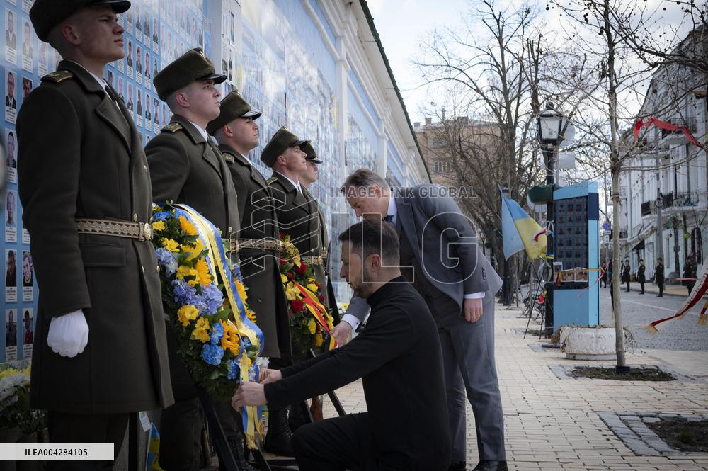 Meeting Between the President of Ukraine and the Prime Minister of Belgium in Kyiv